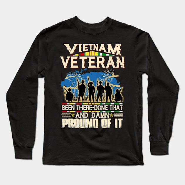 Vietnam Veteran Long Sleeve T-Shirt by adalynncpowell